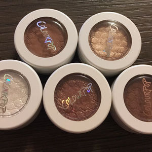 Lot of 5 Colourpop Super Shock Eyeshadow